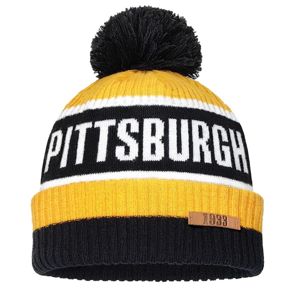 6913 2025 Pittsburgh City Embroidered Knit Beanie for Adults, Unisex Sports